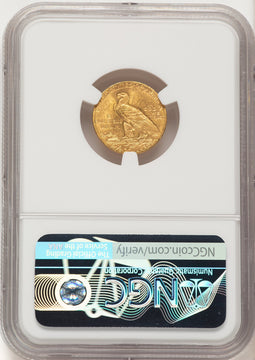 1911 $2.50 Indian Quarter Eagle NGC MS64 (780378006)