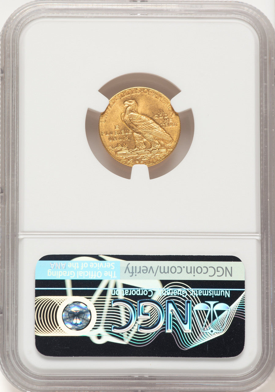 1909 $2.50 Indian Quarter Eagle NGC MS64 (780384008)