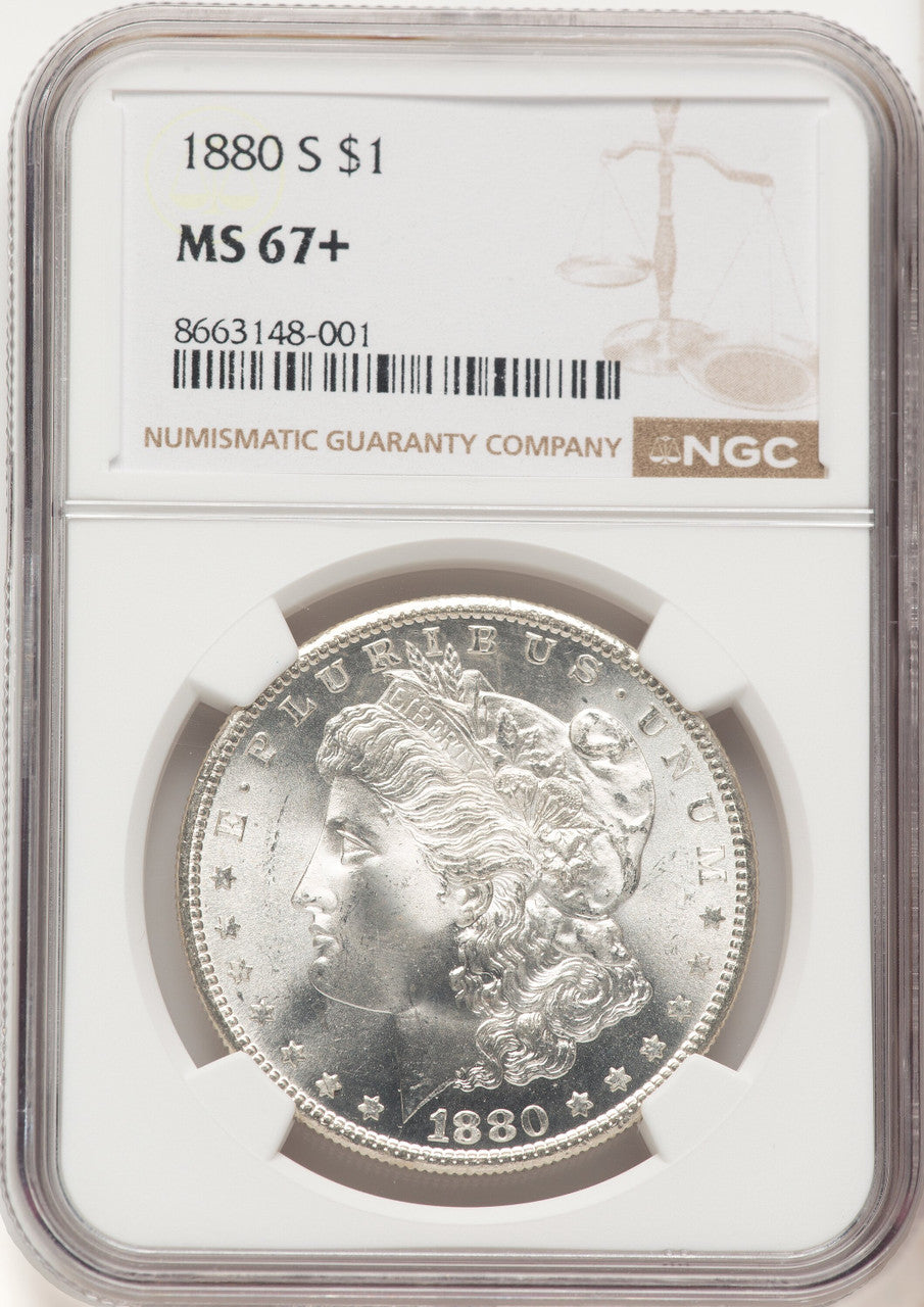 1880-S Morgan Dollar NGC MS67+ (780390012)
