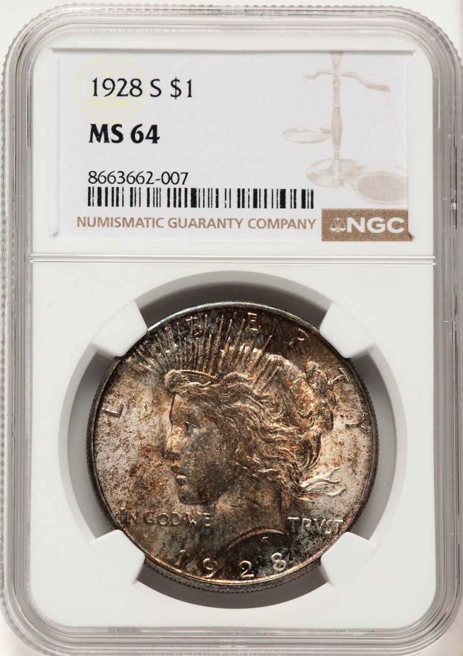 1928-S Peace Dollar NGC MS64 (780390030)