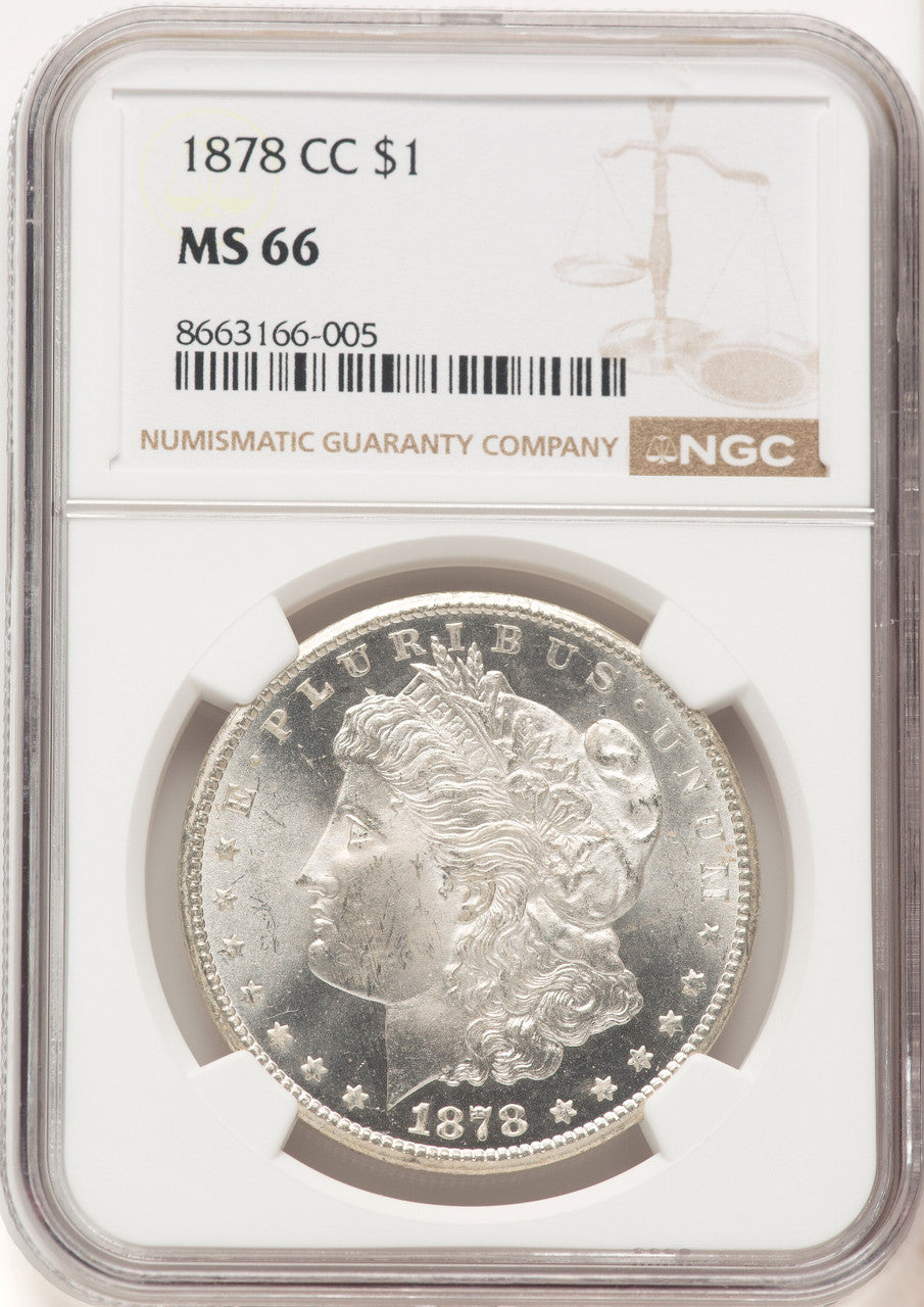 1878-CC Morgan Dollar NGC MS66 (780390038)