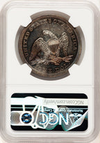 1862 Proof Seated Dollar NGC PR64