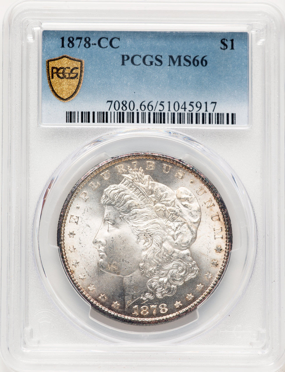 1878-CC Morgan Dollar PCGS MS66 (780394029)