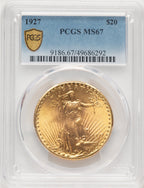 1927 $20 Saint-Gaudens Double Eagle PCGS MS67 (780394038)