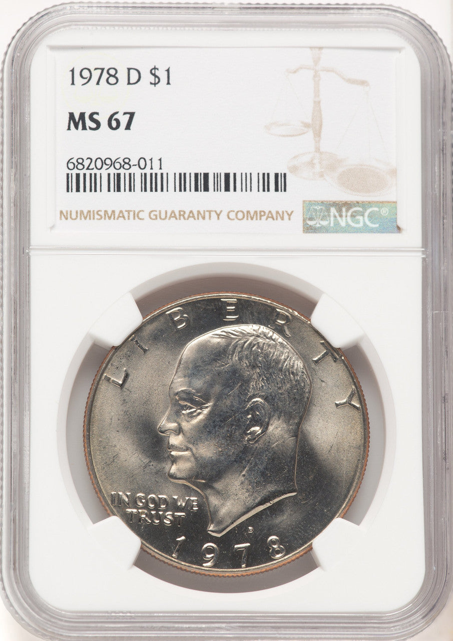 1978-D $1 Eisenhower Dollar NGC MS67 (780394046)