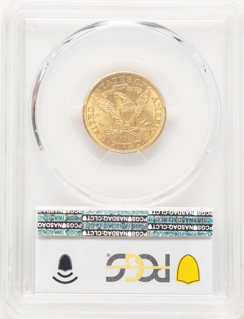 1893-CC $5 CAC Liberty Half Eagle PCGS MS63+