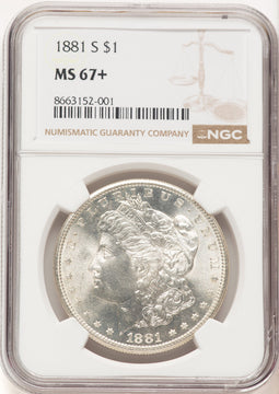 1881-S Morgan Dollar NGC MS67+ (780400006)