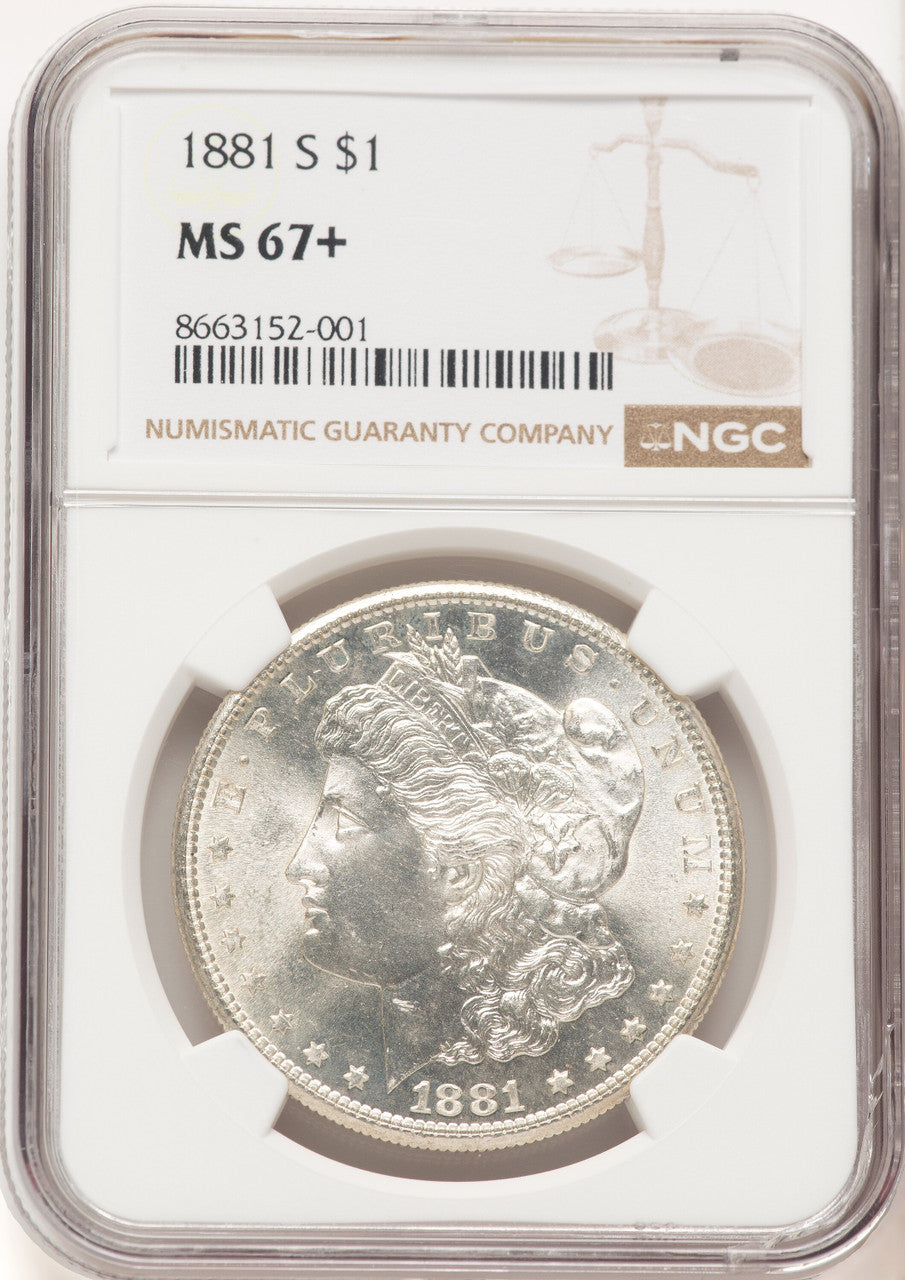 1881-S Morgan Dollar NGC MS67+ (780400006)