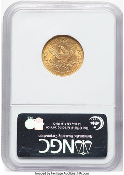1908 $5 Liberty CAC Liberty Half Eagle NGC MS64