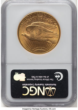1910-D $20 CAC Saint-Gaudens Double Eagle NGC MS64
