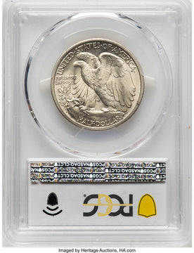 1939-S 50C CAC Walking Liberty Half Dollar PCGS MS66