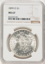 1899-O Morgan Dollar NGC MS67 (780415006)