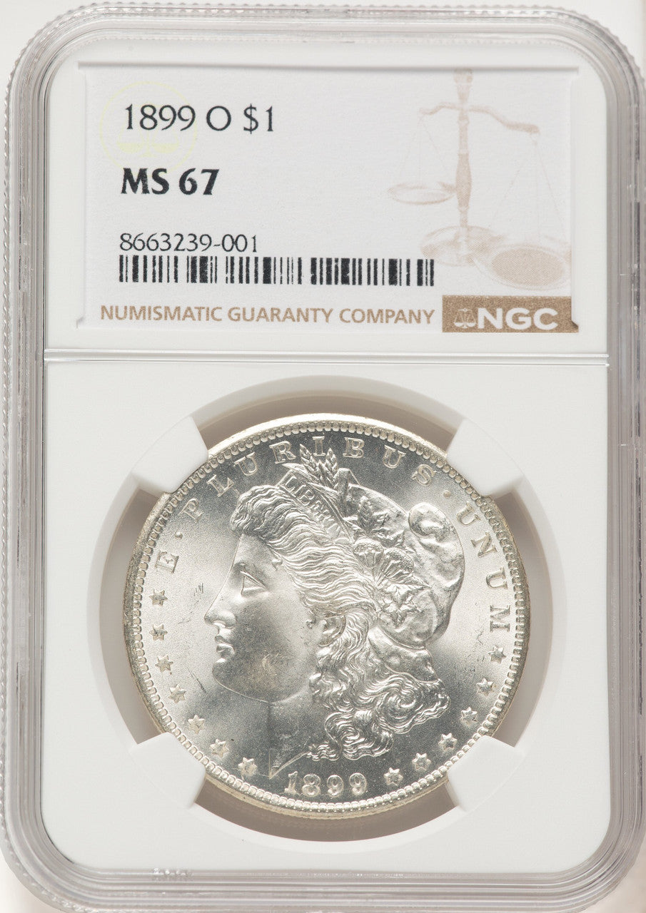 1899-O Morgan Dollar NGC MS67 (780415006)