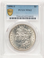 1896-S Morgan Dollar PCGS MS62
