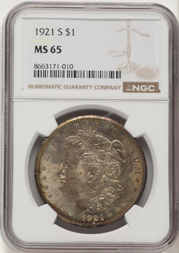 1921-S Morgan Dollar NGC MS65 (780417019)