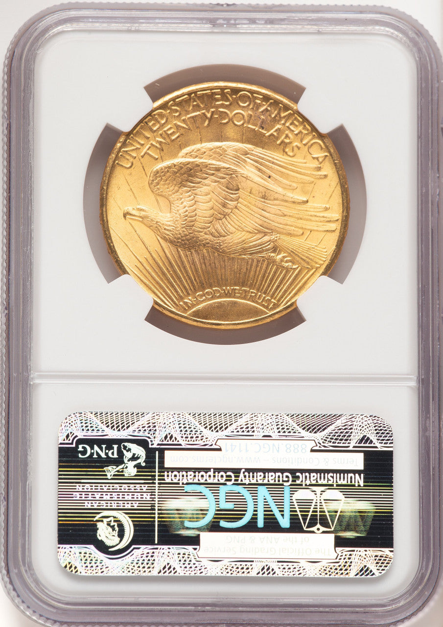 1924 $20 Saint CAC Saint-Gaudens Double Eagle NGC MS66 (780419007)