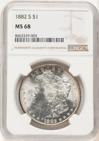 1882-S Morgan Dollar NGC MS68 (780419013)