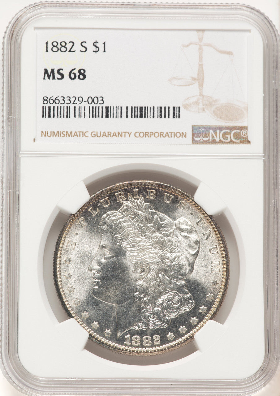 1882-S Morgan Dollar NGC MS68 (780419013)