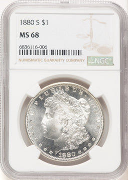 1880-S Morgan Dollar NGC MS68 (780434005)