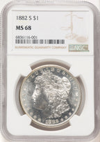 1882-S Morgan Dollar NGC MS68 (780434006)