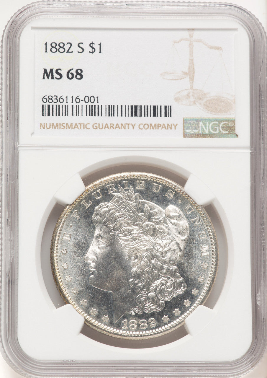 1882-S Morgan Dollar NGC MS68 (780434006)