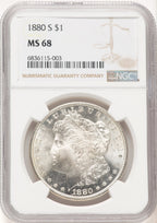1880-S Morgan Dollar NGC MS68 (780434007)
