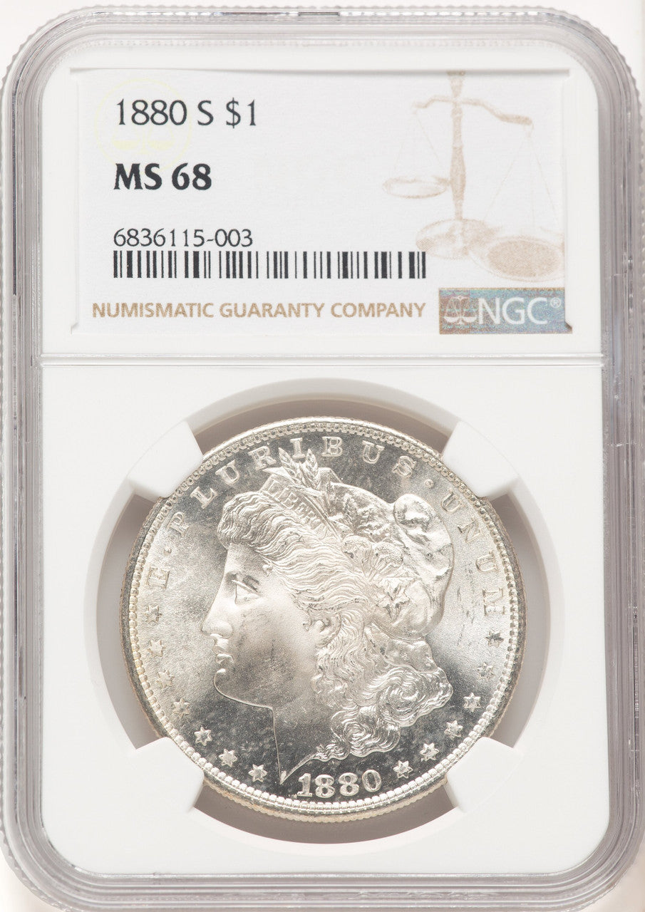 1880-S Morgan Dollar NGC MS68 (780434007)