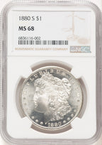 1880-S Morgan Dollar NGC MS68 (780434009)