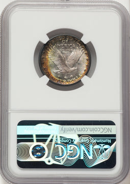 1917 25C Type Two FH Standing Liberty Quarter NGC MS66