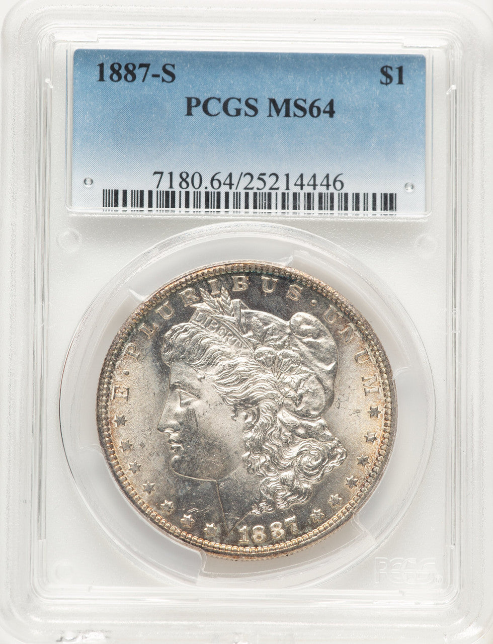 1887-S Morgan Dollar PCGS MS64 (780452007)