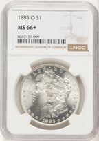 1883-O Morgan Dollar NGC MS66+
