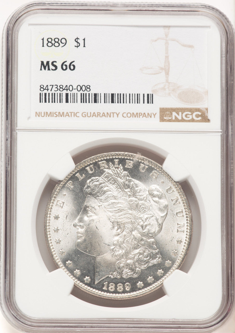 1889 Morgan Dollar NGC MS66 (780458002)