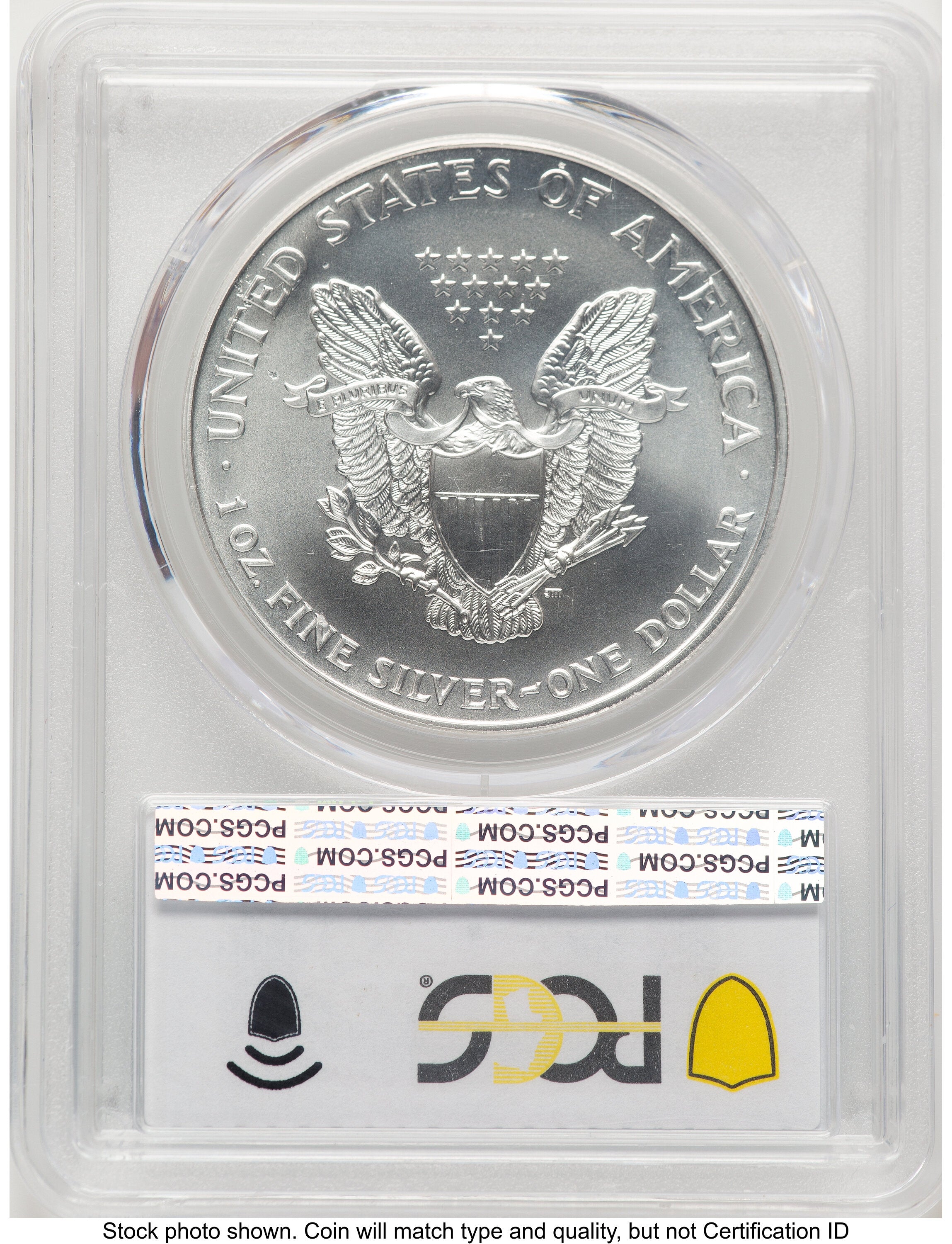 1999 Silver Eagle Blue Gradient PCGS MS70