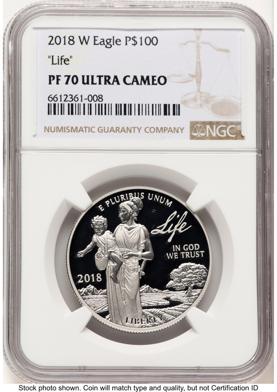 2018-W Proof Platinum Eagle 1 oz Brown Label NGC PF70 (780462041)