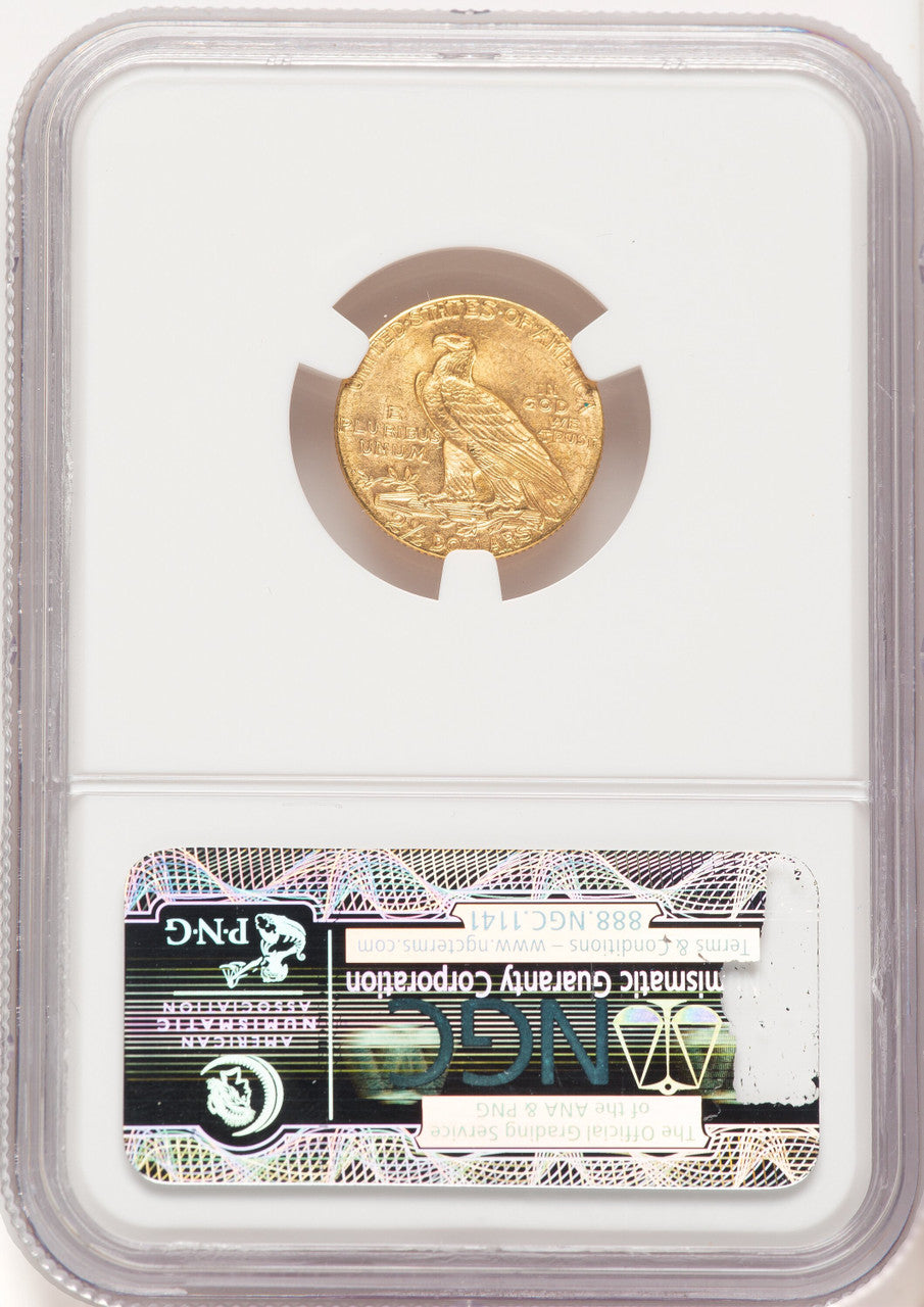 1910 $2.50 Indian Quarter Eagle NGC MS63 (780477002)