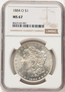 1884-O Morgan Dollar NGC MS67 (780482021)