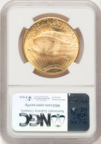 1925 $20 Saint-Gaudens Double Eagle NGC MS66+ (780502002)