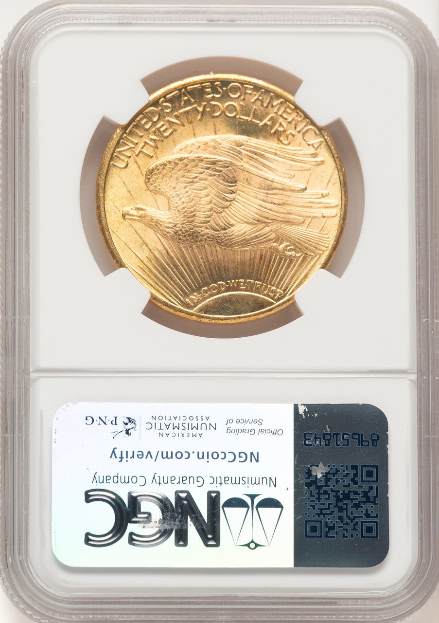 1925 $20 Saint-Gaudens Double Eagle NGC MS66+ (780502002)