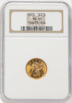 1903 $2.50 Liberty Quarter Eagle NGC MS65 (780502009)