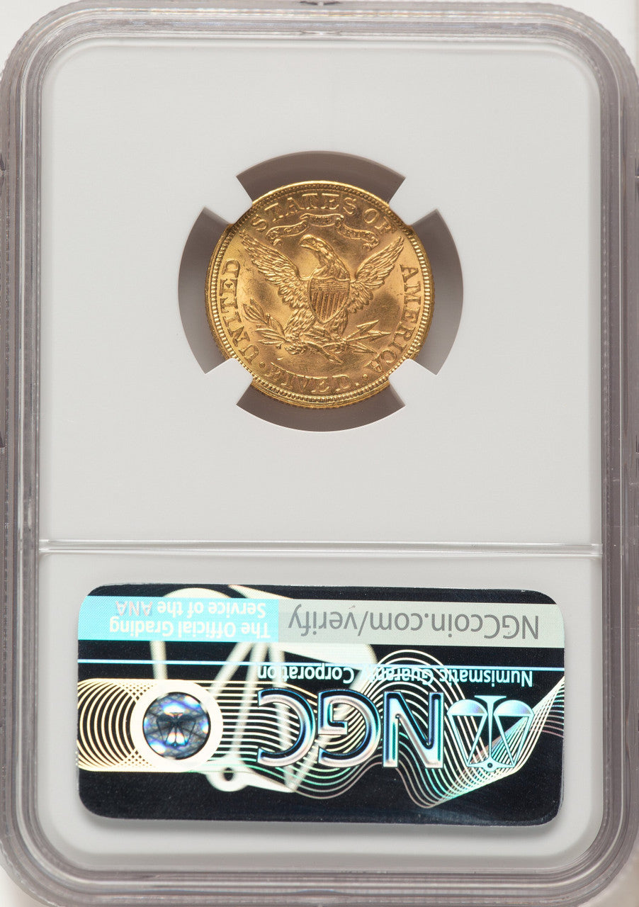 1901 $5 Liberty Half Eagle NGC MS65 (780502011)