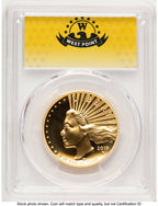 2019-W G$100 American Liberty High Relief Enhanced PL WP Mint Hoard Label PCGS MS70 (780503003)