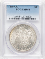 1890-CC Morgan Dollar PCGS MS64 (780529005)