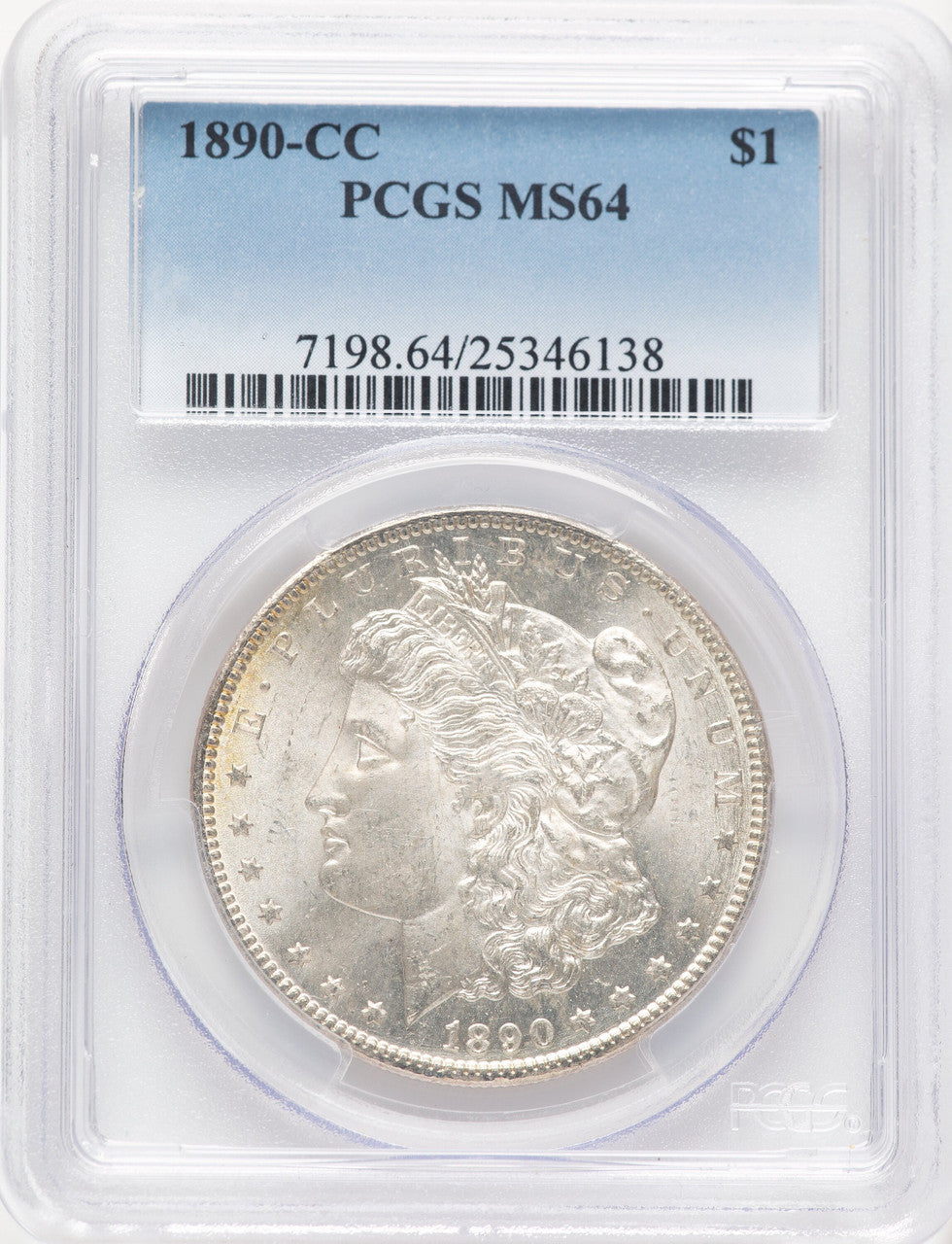 1890-CC Morgan Dollar PCGS MS64 (780529005)