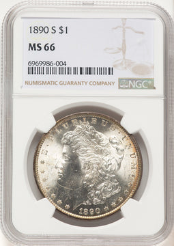 1890-S Morgan Dollar NGC MS66