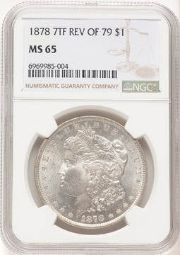 1878 7TF Reverse of 1879 Morgan Dollar NGC MS65 (780540007)