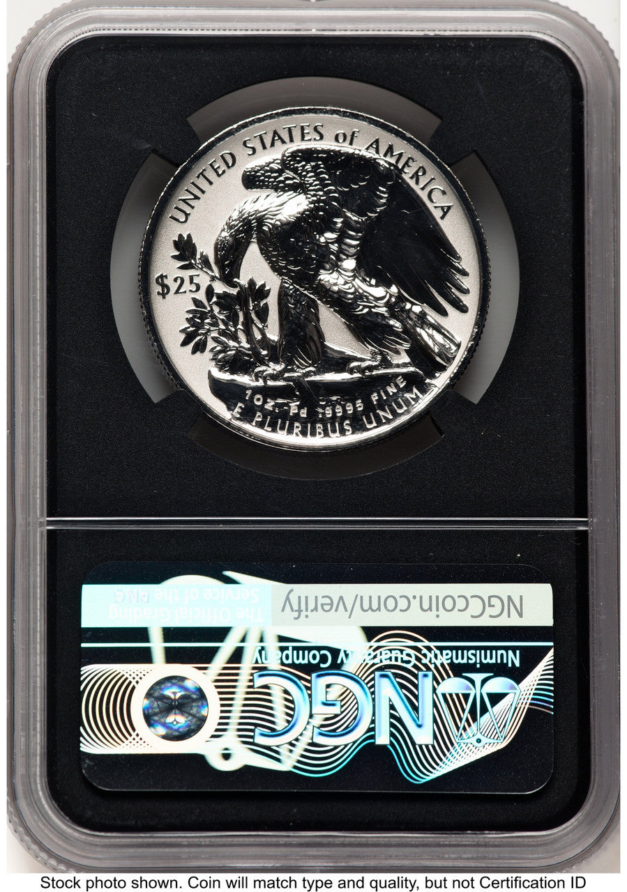 2022-W Palladium Eagle 1 oz REV FDI Anna Cabral NGC PF70