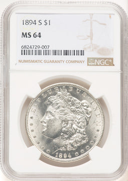 1894-S Morgan Dollar NGC MS64