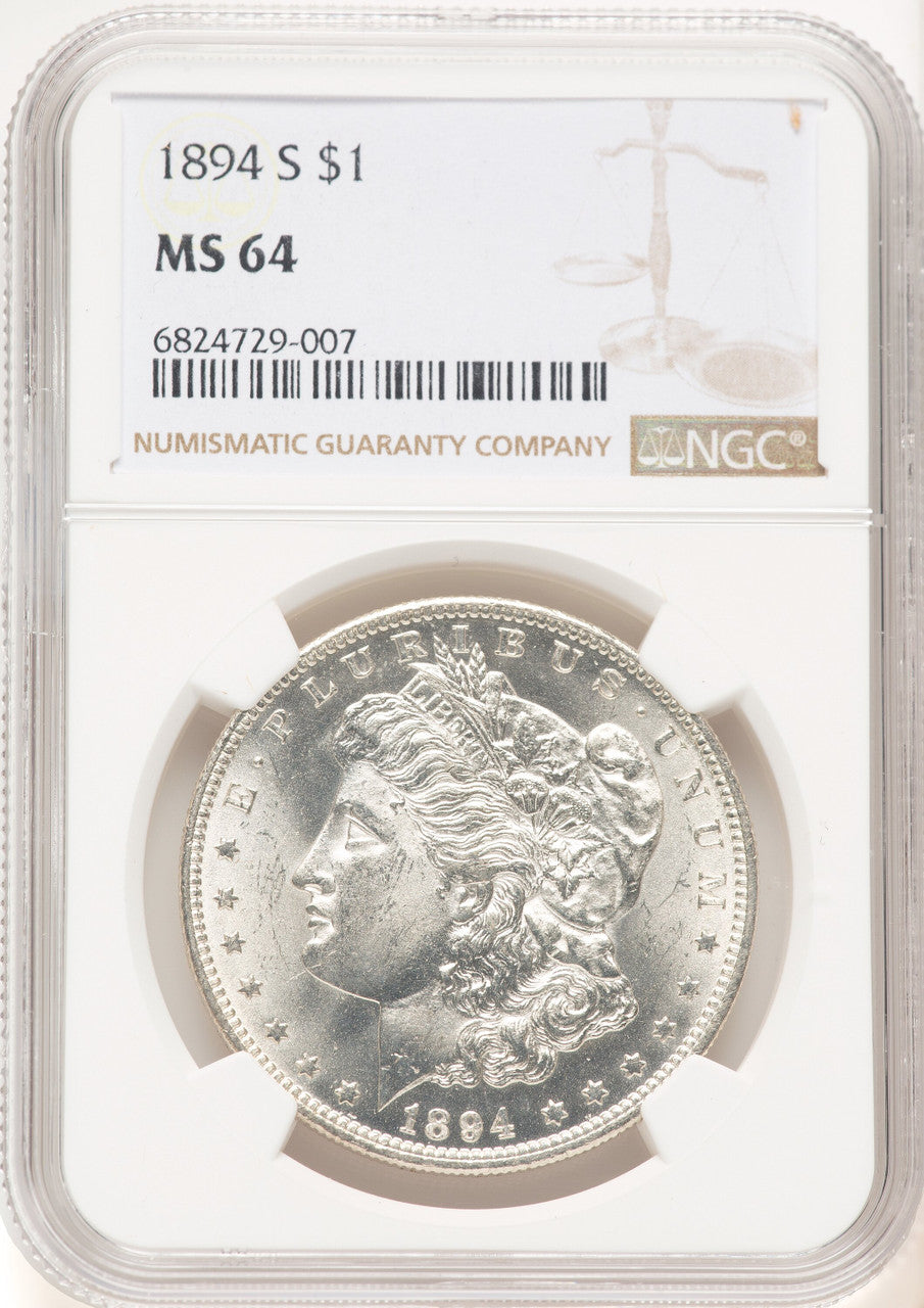 1894-S Morgan Dollar NGC MS64