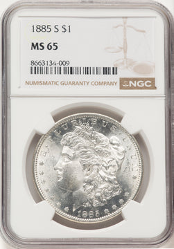 1885-S Morgan Dollar NGC MS65