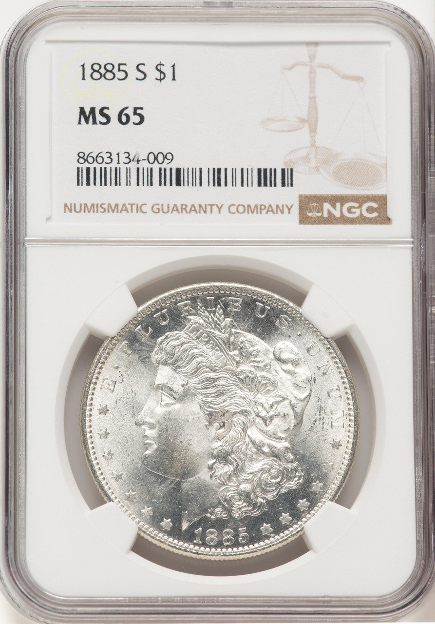 1885-S Morgan Dollar NGC MS65
